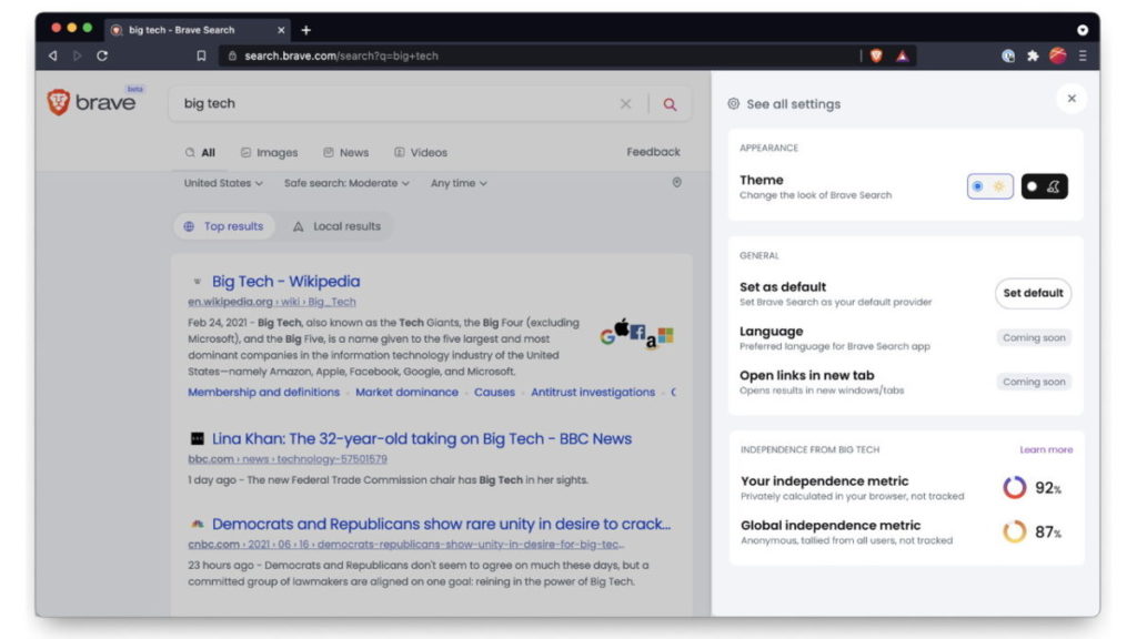 New Brave Search Engine Revealed