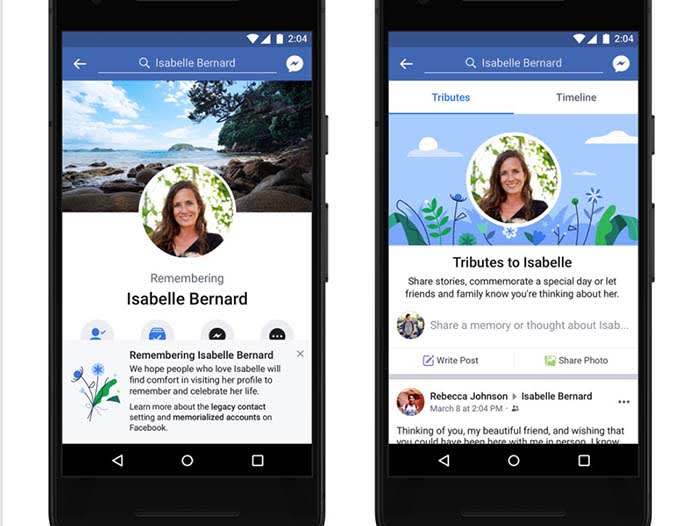 Facebook Tributes