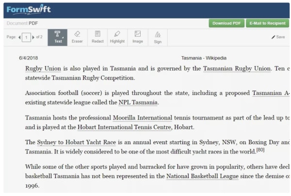 formswift screen formswift pdf editor