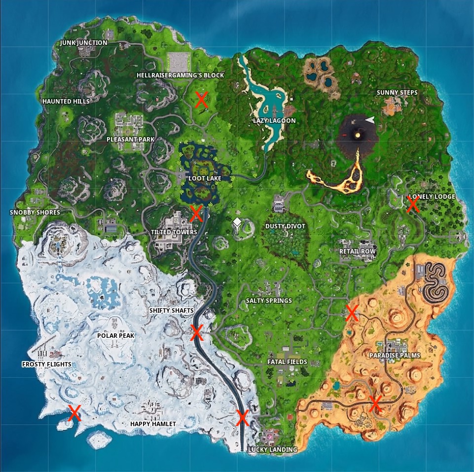 fortnite puzzle pieces map