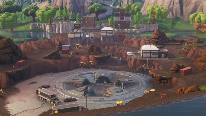 fortnite loot lake dig site