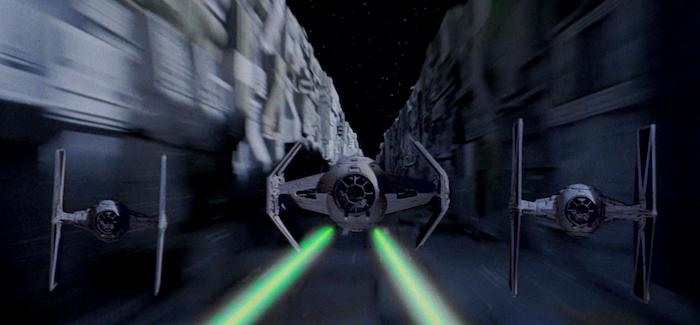 death star trench run x-wing tie fighter