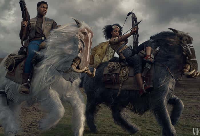 Star Wars horse fight