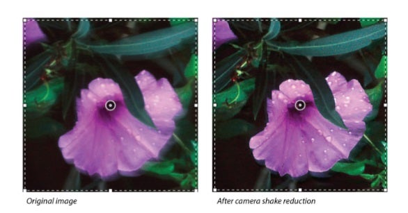 Shake Reduction tool