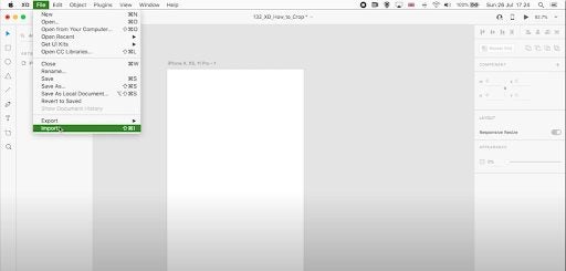 How to crop image in adobe xd
