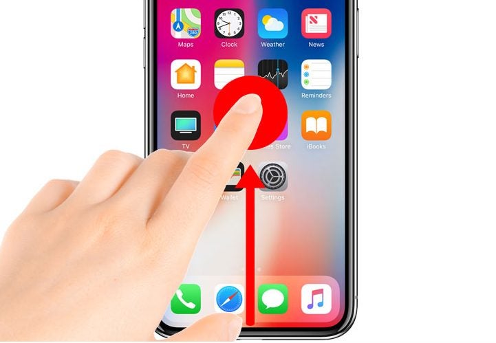 Hold your finger over the display