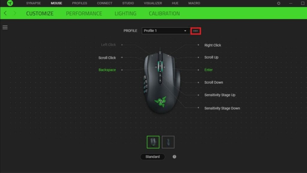 image of Razer Synapse program
