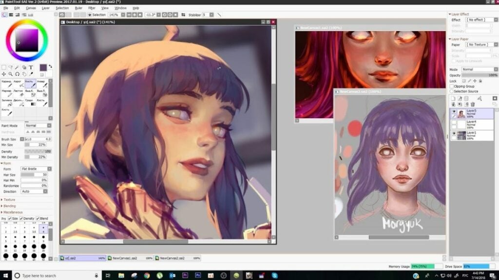 image of art for Paint Tool SAI review
