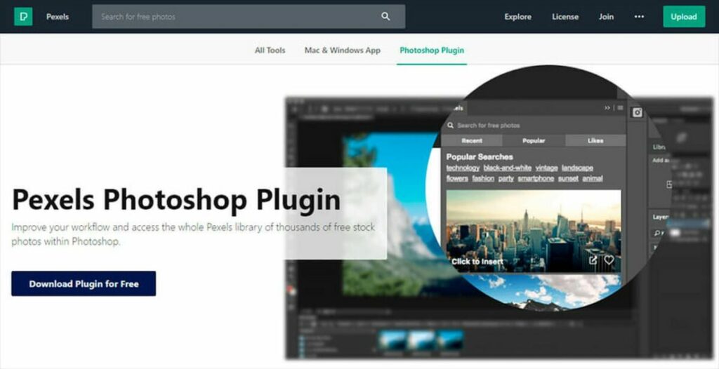 El plugin Pexels de Photoshop te permite acceder a innumerables imágenes gratuitas para tus proyectos de diseño gráfico
