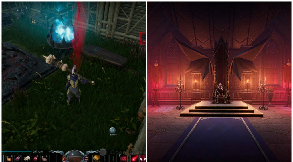 image of player characters in castles in V Rising