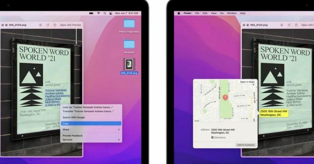 How to use Live Text in macOS Monterey