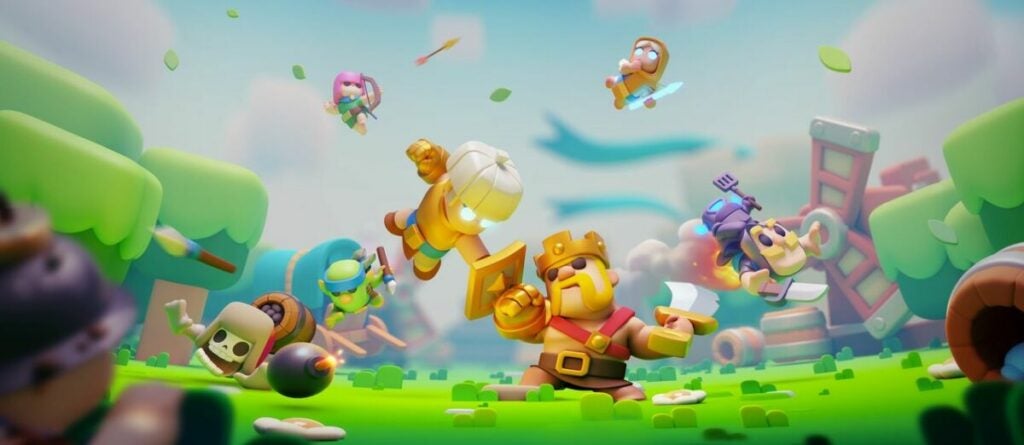 A battle in Clash Mini