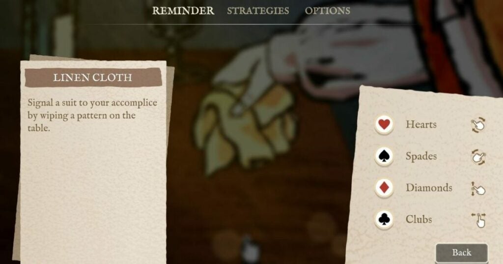 Gameplay swiping suites