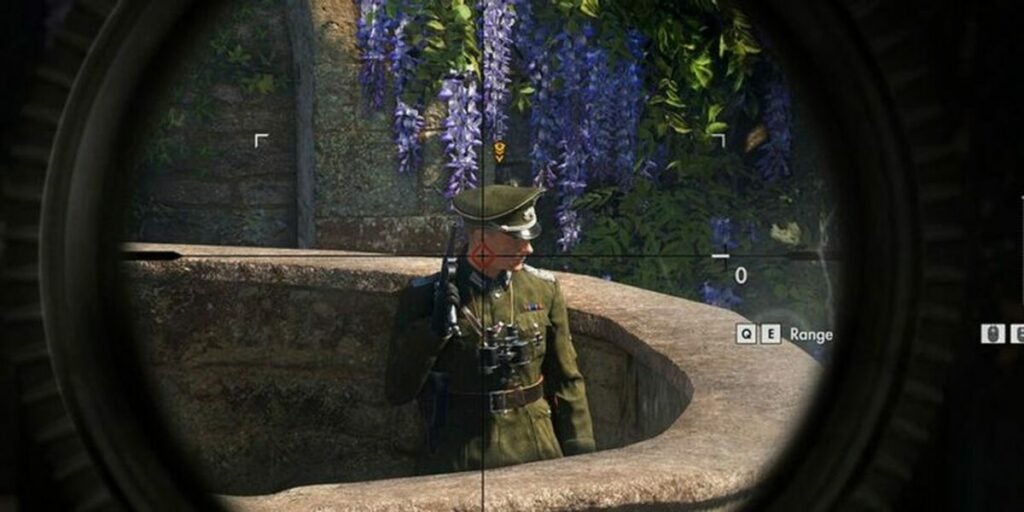 Target your enemy in your weapon's crosshairs