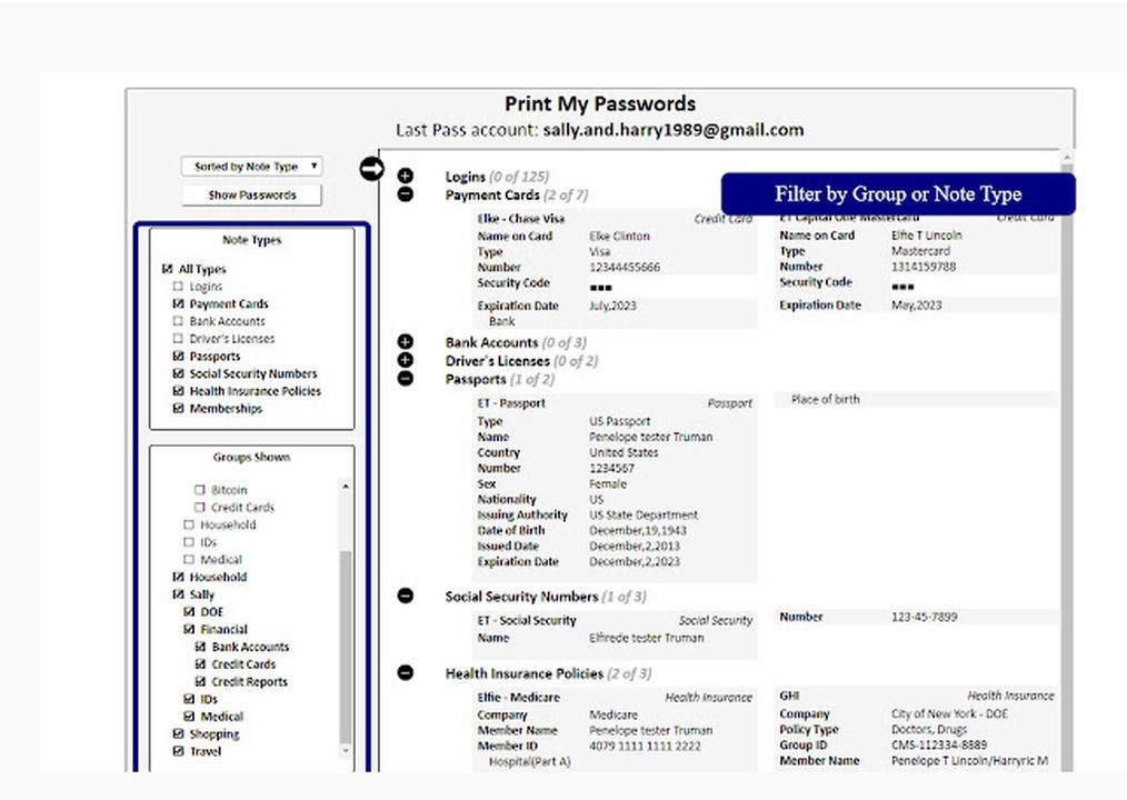 Make a hard copy of your password with this extension