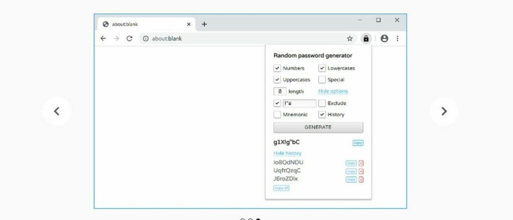 Create custom passwords with this simple extension