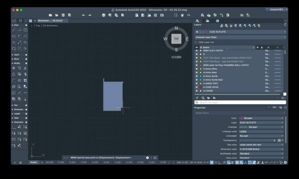 Ajusta las líneas a los límites de los sombreados existentes al activar la función Snap to Hatch de AutoCAD
