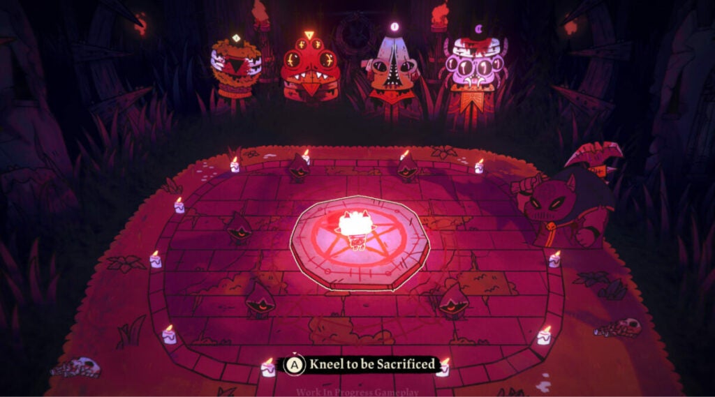 image of Old Faith gods in Cult of the Lamb