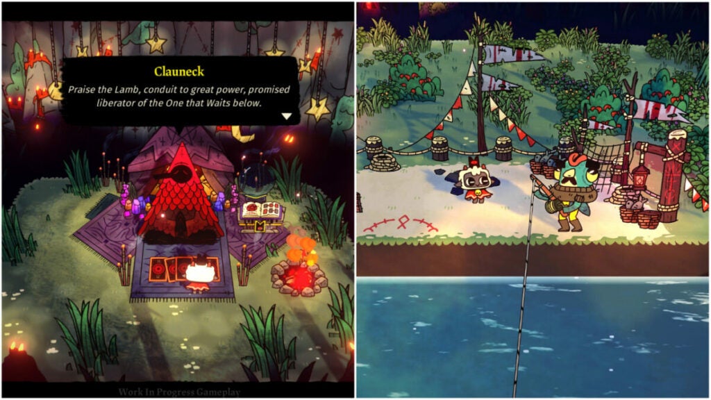 image of characters in Cult of the Lamb