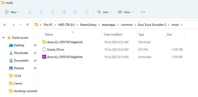 How to install mods on Euro Truck Simulator 2