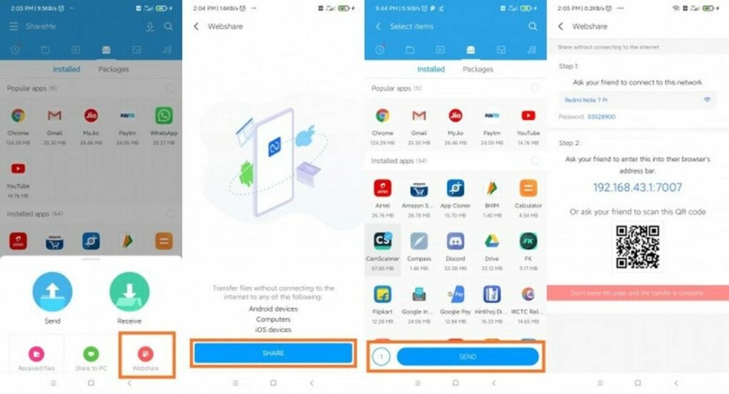 The ShareMe redesign of Mi Drop adopted a cleaner and more minimalistic interface to simplify the user experience