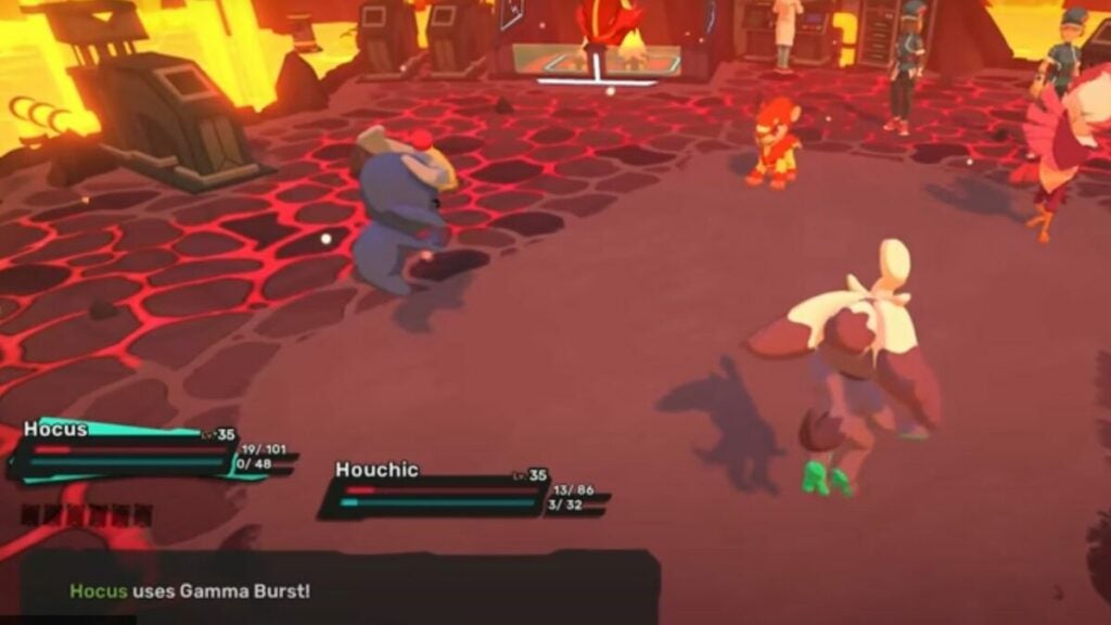 The battle screen provides lots of info