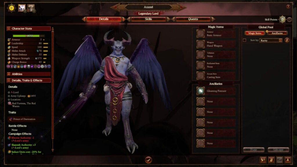 image of Azazel in Total War: Warhammer III Champions of Chaos DLC