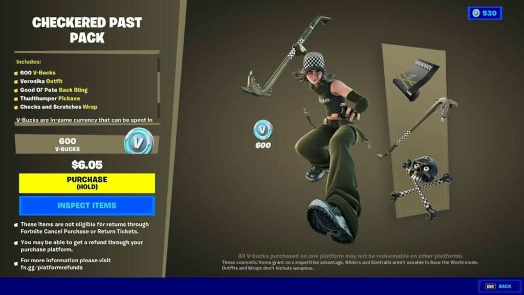 Fortnite checkered past pack 