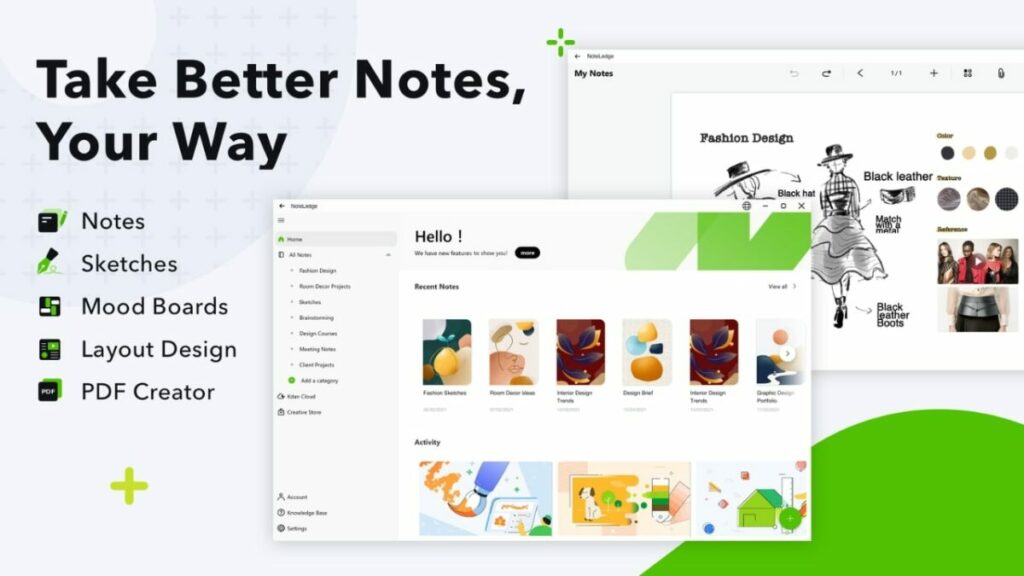 NoteLedge Softonic Home Page