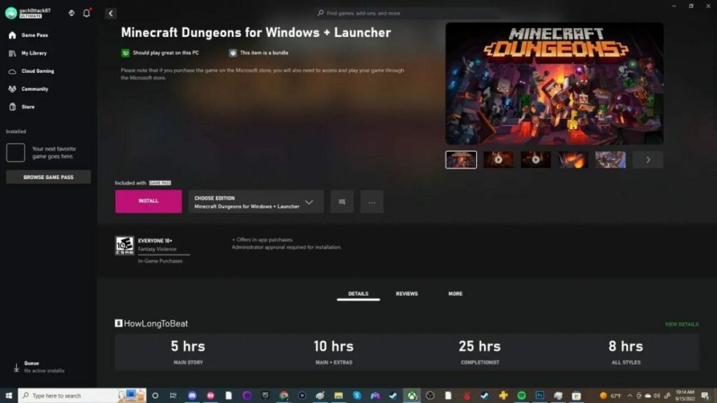 Xbox app how long