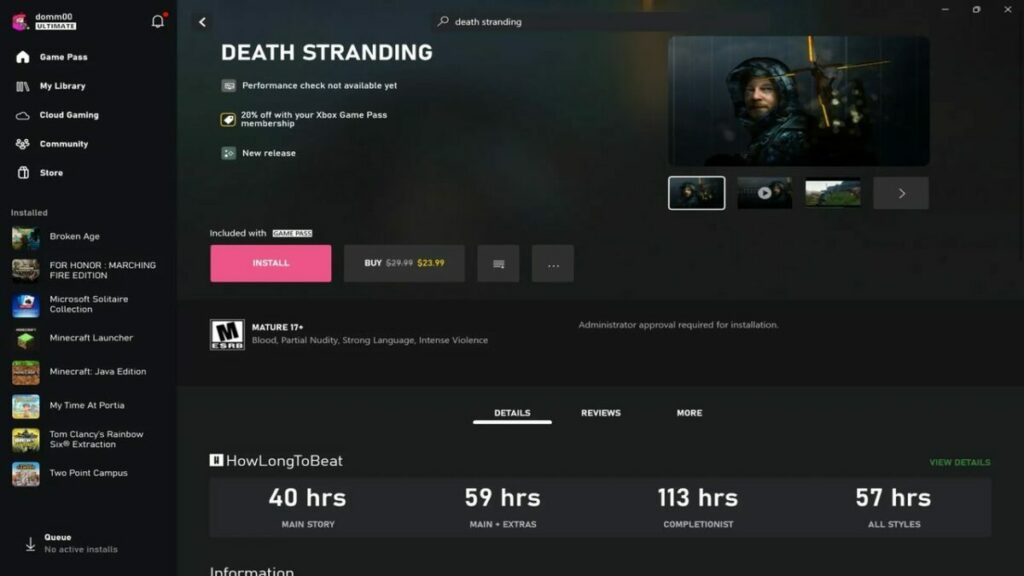 Xbox app how long