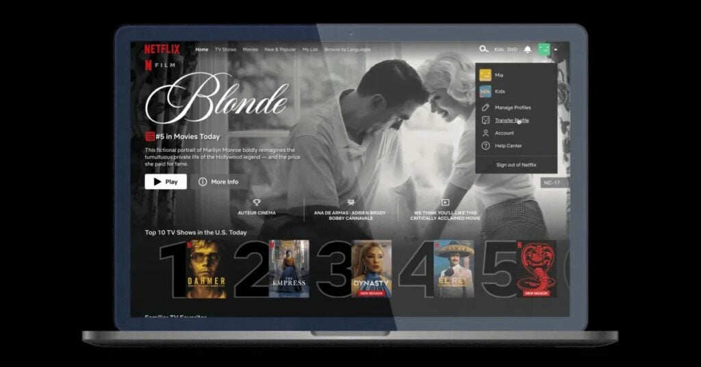 Netflix adds Profile Transfer feature