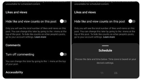 built-in post-scheduling to the Instagram
