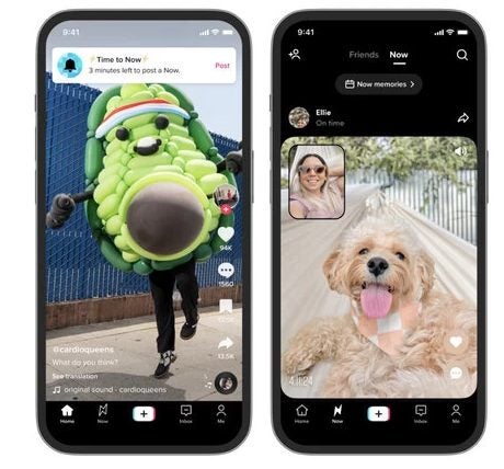 BeReal and TikTok
