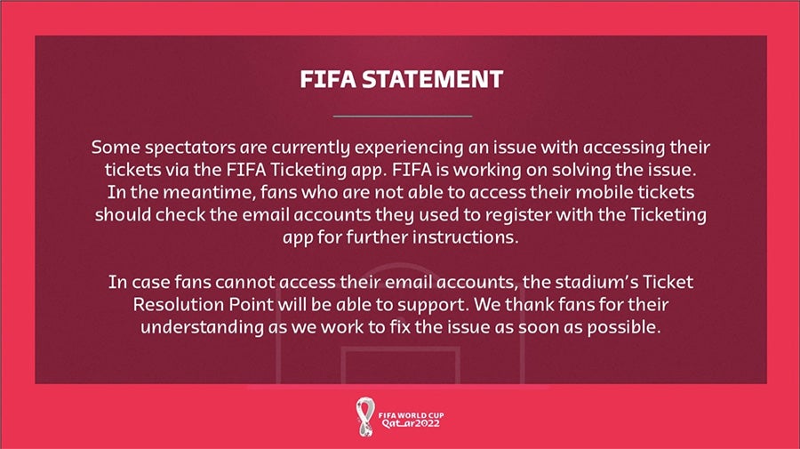 Ticket failure
