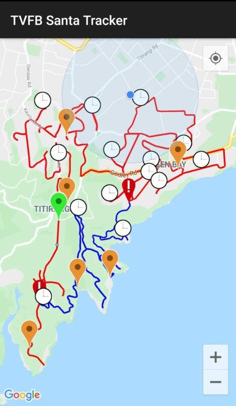 Santa track location