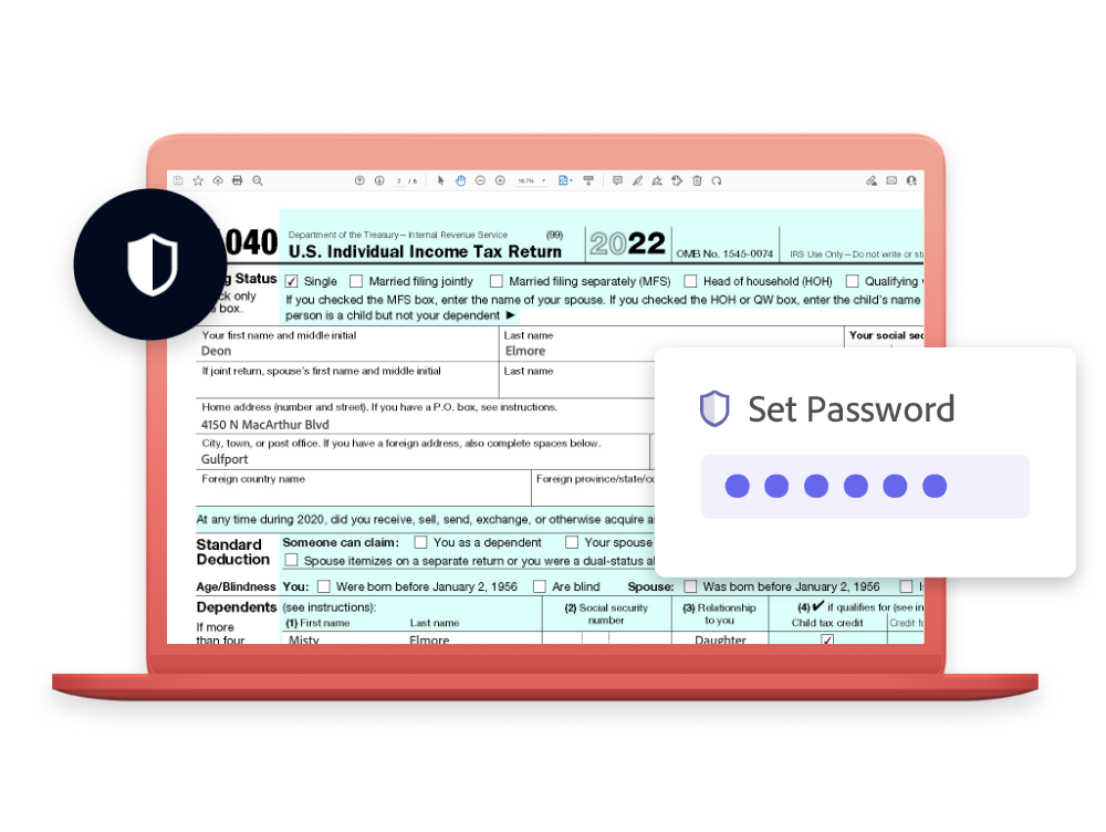 Acrobat Tools for Tax Preparation