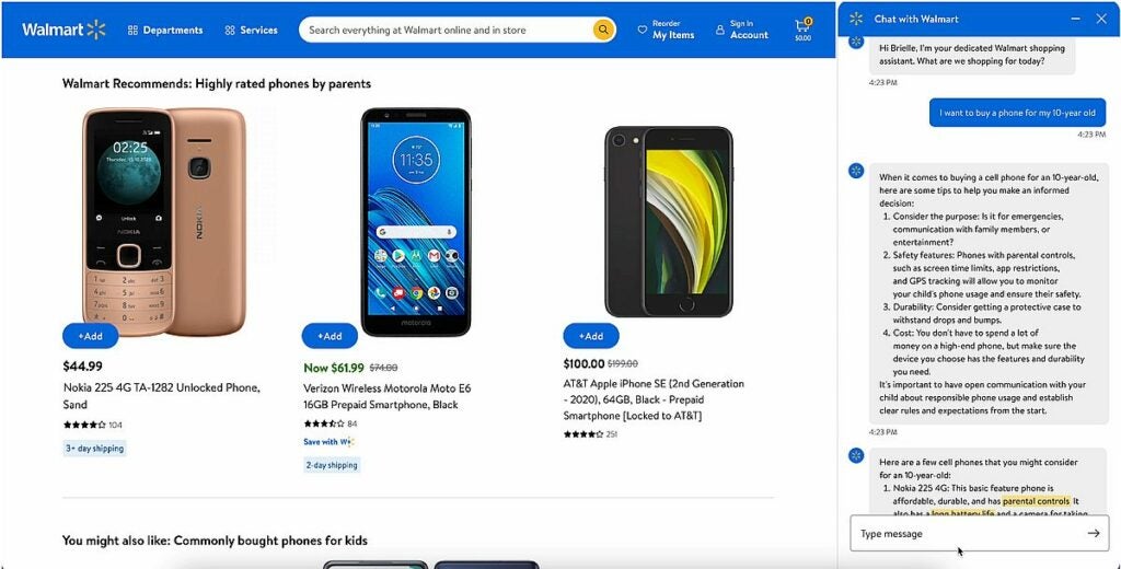 Walmart AI Shopping Assistant