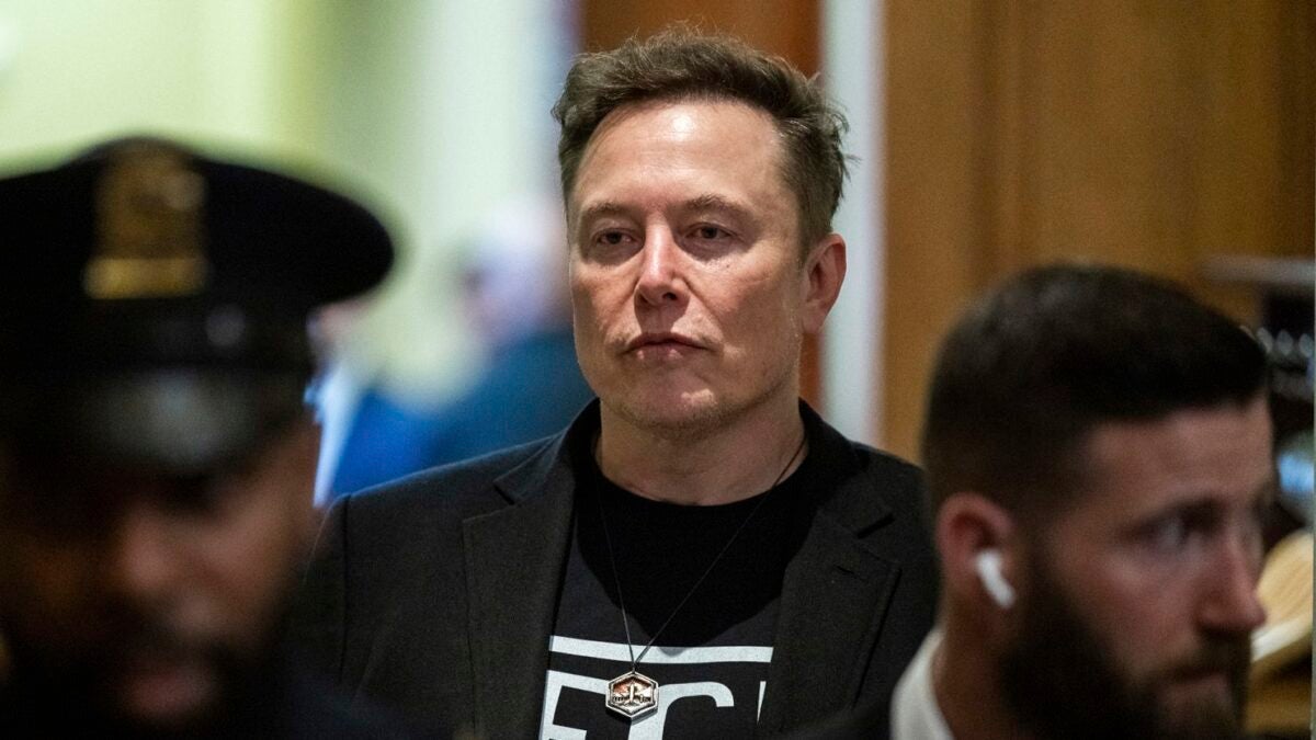 Elon Musk Tesla acciones en caida