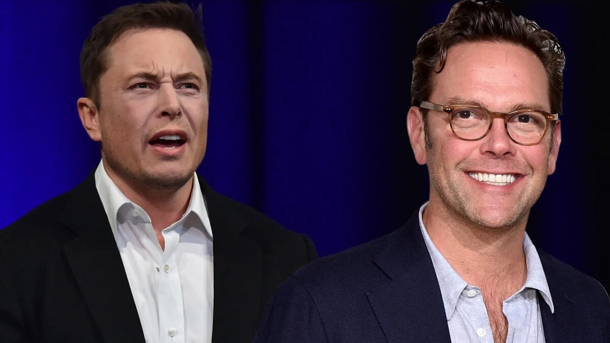 Elon Musk and James Murdoch in Tesla