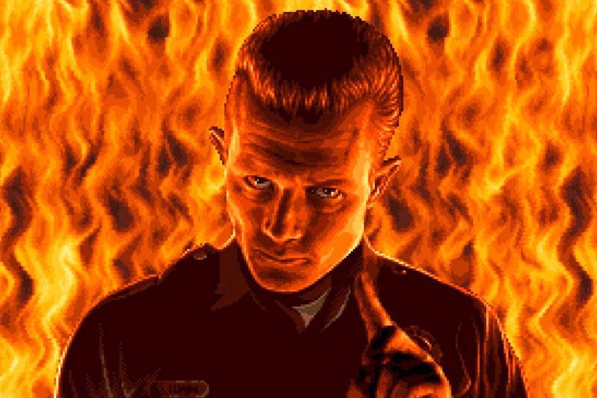 Terminator returns with a retro shooting game