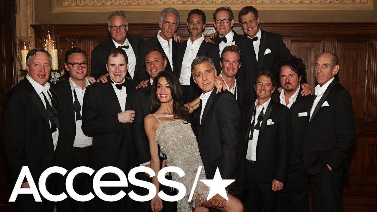 George Clooney surprises friends