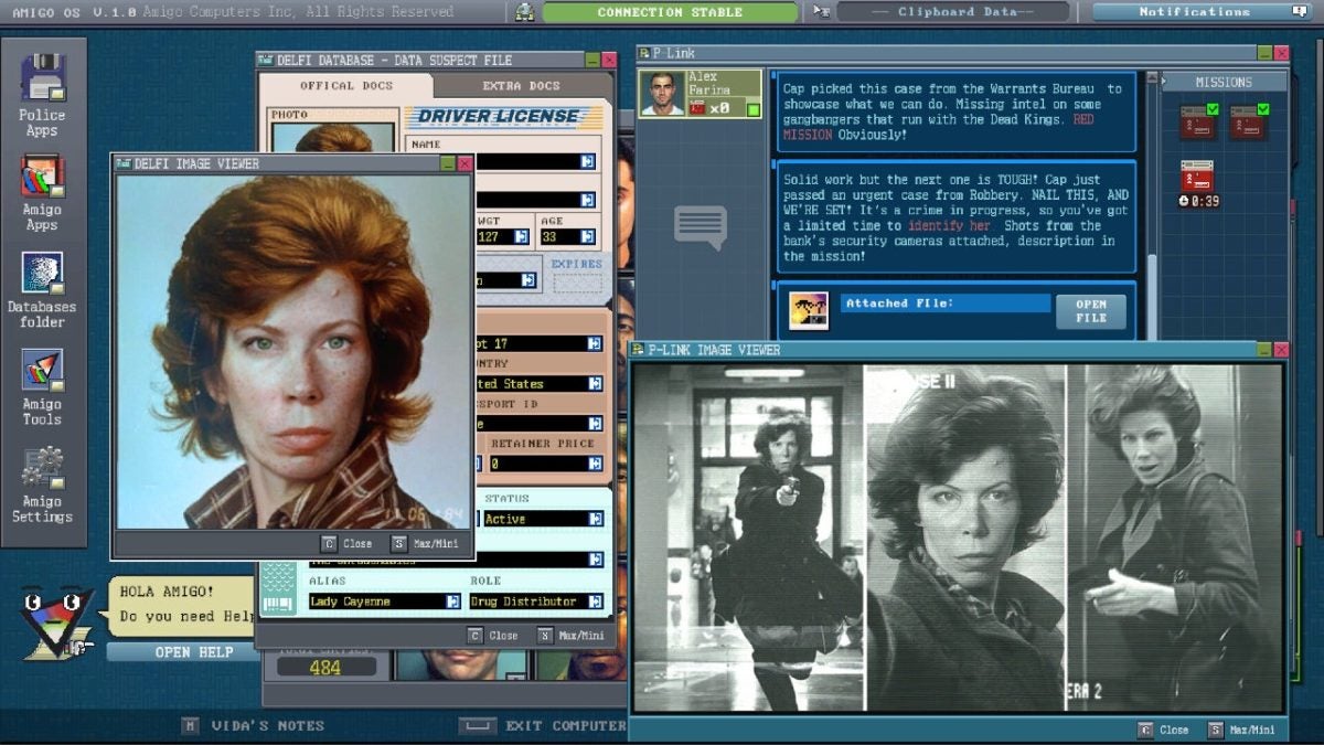 This suspense game wants you to know what it was like to operate a computer and investigate drug trafficking in the 80s