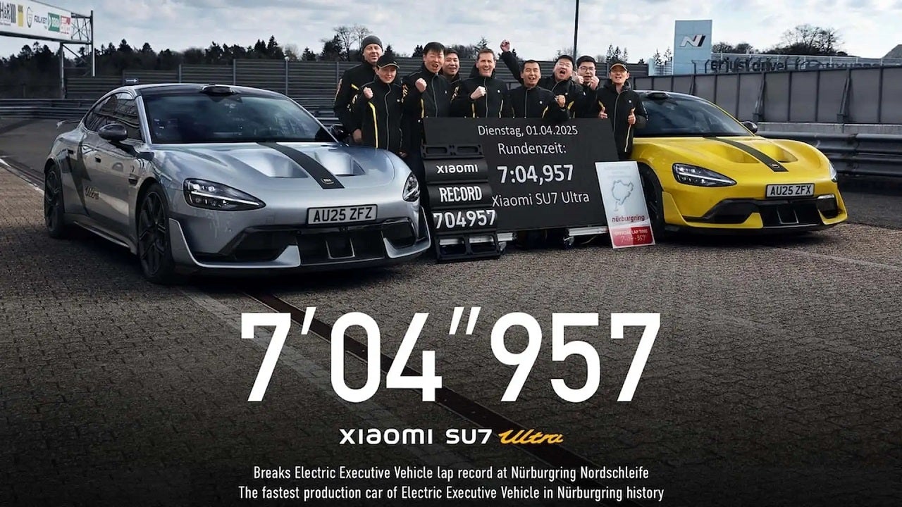 Xiaomi Sets New Record for Fastest Production Electric Vehicle at Nürburgring