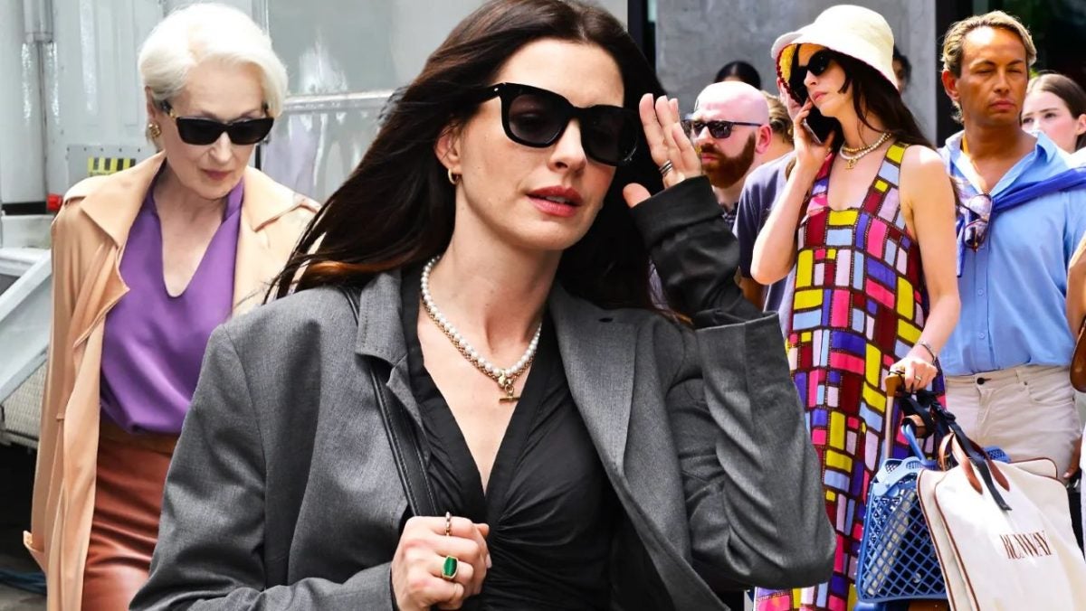 Meryl Streep and Anne Hathaway are putting on Prada again for the filming of the highly anticipated sequel