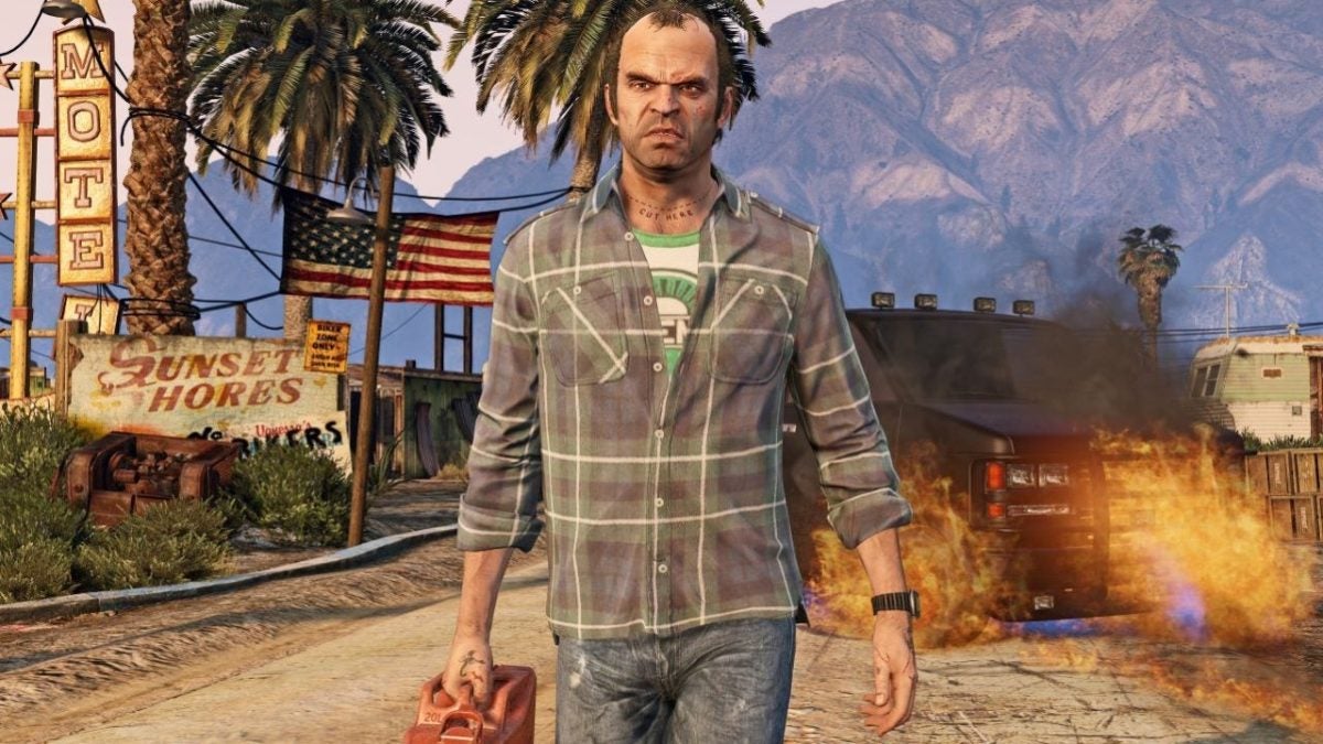 The protagonist of GTA 5 recommends that you stop playing and read 'Crime and Punishment'