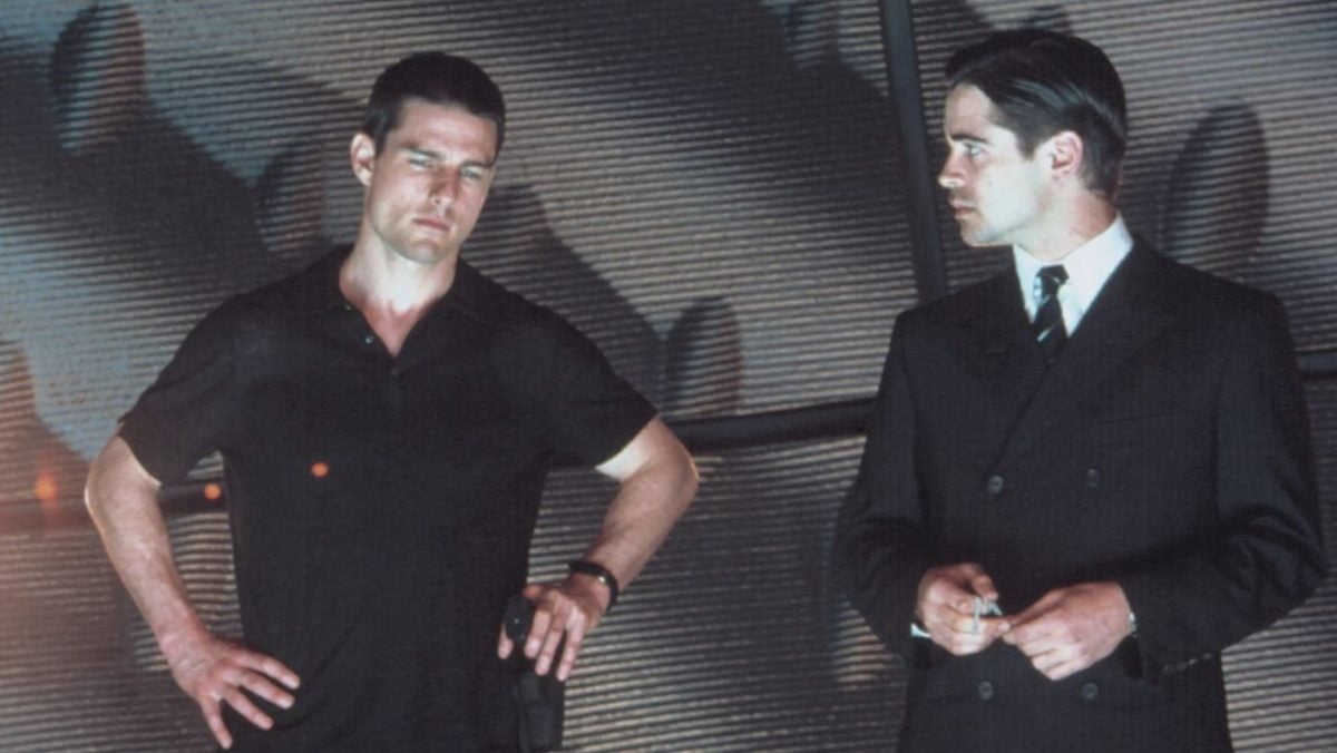 Colin Farrell showed up drunk to the filming of 'Minority Report'. Tom Cruise didn't find it funny at all