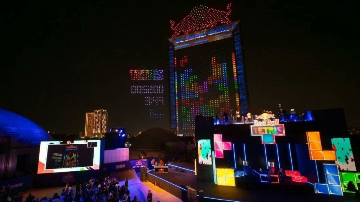 The largest game of Tetris in history has been held and it only took 2,800 drones