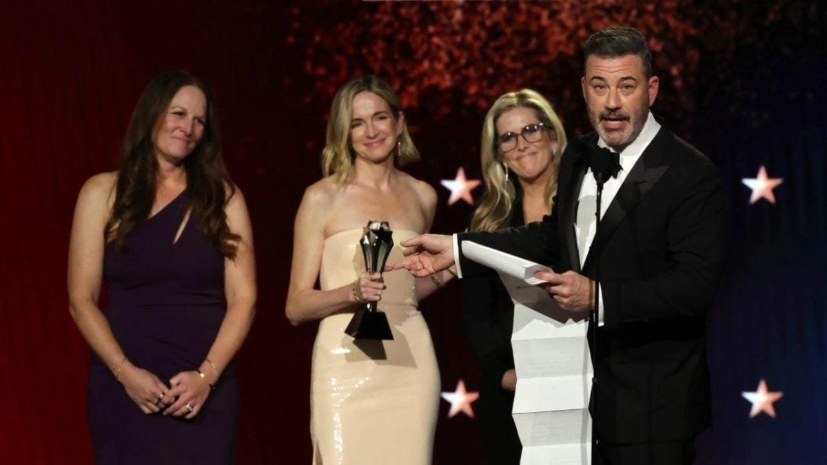 Jimmy Kimmel did not forget about Donald Trump while accepting his Critics Choice award