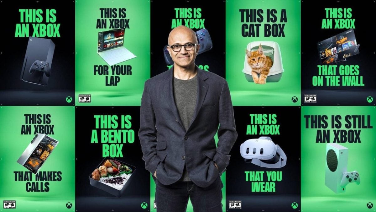 "This is an Xbox," the Xbox advertising campaign that sparked the fire at Microsoft